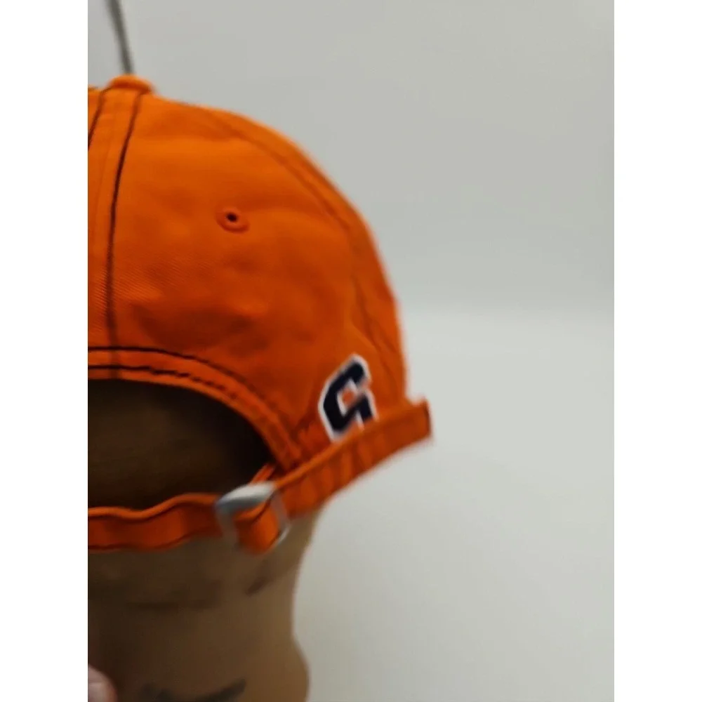 NCAA Classic Syracuse University Orange Embroidered Adjustable Buckle Strap Hat